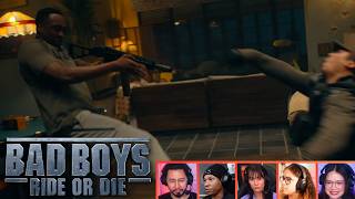 Reactors Reacting to REGGIE KILLING INVADERS  Bad Boys Ride Or Die 2024 [upl. by Lamson]