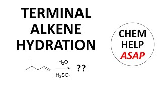 hydration of a terminal alkene [upl. by Yltnerb]