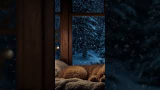 Blizzard Snow Storm and Winter Winds – Sleep Peacefully with Soothing Sounds and a Christmas Theme [upl. by Ariaet975]