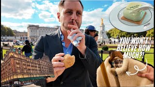 Menswear Guy Explores Harrods Shocking Prices Scotch Egg at Buckingham Palace amp Prada Café Review [upl. by Branch]