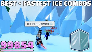 BEST and FASTEST ICE COMBOS in Blox Fruits [upl. by Gusti844]