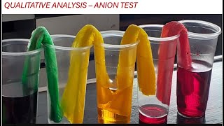 QUALITATIVE ANALYSIS  ANION TEST  A  LEVEL AS [upl. by Northway]