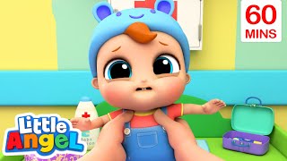 Little Angel  Baby Has A Boo Boo  Learning Videos For Kids  Education Show For Toddlers [upl. by Idnic]