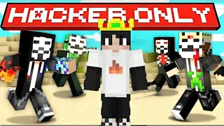 How I Kill All Hackers In This HACKERS ONLY  MINECRAFT SERVER [upl. by Amlas]