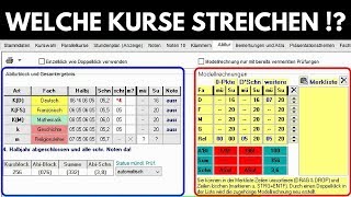 Fächerwahl Oberstufe BW Streichkurse  Kurse streichen [upl. by Kentigerma]