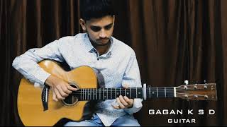 salutillave  Finger Style Guitar Rendition by Gagan Ksd Shivamogg [upl. by Ellon]