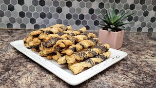 Sărățele răsucite cu mac și susan 🥣 Cooking by Ligia [upl. by Rori]