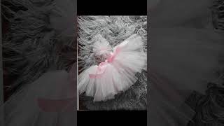 No sew tutu skirt for baby 😘 Diy tutu skirt for photography 🌸 babydress photographyprops newborn [upl. by Pippy877]