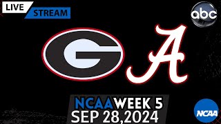 Georgia Bulldogs vs Alabama Crimson Tide Week 5 PlayByPlay amp Scoreboard [upl. by Nagel]