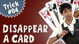 Magic Tricks For Beginners  Learn how to Disappear a Card Trick English [upl. by Rabah]