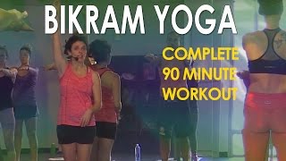 Bikram Yoga Full 90 Minute Hot Yoga Workout with Maggie Grove [upl. by Yeldar]