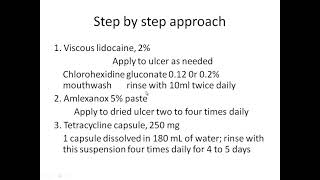 Treatment of Oral Recurrent Aphthous Ulcer [upl. by Yeniar]