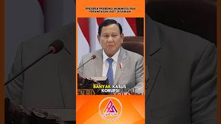 PRESIDEN PRABOWO MENUNGGU RUU PERAMPASAN ASET DISAHKAN DPR RI videoviral shortvideo fyp [upl. by Akapol]