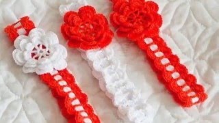 Vinchas tejidas a crochet para niñas [upl. by Brand90]