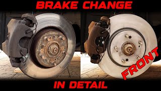 How To Change Replace Front Brake Easy  Without Special Tools [upl. by Ezekiel]