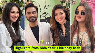 Neelam Muneer Minal Khan Arsalan Naseer CBA at Nida Yasir’s birthday [upl. by Slerahc]