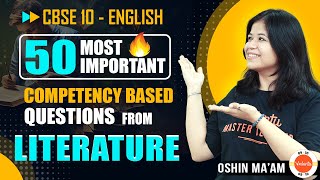 50 Most Important Competency Based Questions from Literature 🔥 Class 10 English 🎯 [upl. by Filmer234]