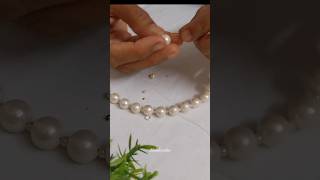 Pearl necklace making Alamkrutha jewelrymaking trending viral shorts pearly BeginnerFriendly [upl. by Jamie]