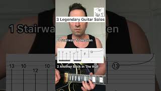 3 Legendary Guitar Solos  Tabs guitartabs guitarsheetmusic guitarcover easyguitartabs [upl. by Rivard474]