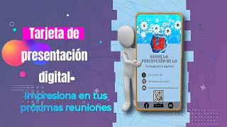 ¿Cómo hacer una tarjeta de presentación digital [upl. by Drawyah793]