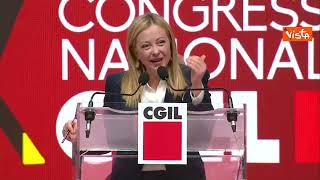 Meloni al Congresso della Cgil  Integrale 8 di 9 [upl. by Marfe846]