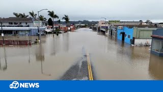 Flooding forces evacuations in Monterey Co after levee breach with more heavy rain expected Monday [upl. by Dituri]