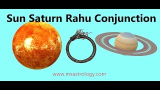 Sun Saturn Rahu Conjunction MS Astrology  Vedic Astrology in Telugu Series [upl. by Tahp799]