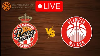 🔴 Live Monaco vs Milano  EuroLeague 20232024  Live Play by Play Scoreboard [upl. by Acysej]