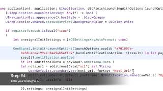 Configure OneSignal push notifications in iOS WebView apps – XcodeSwift How To  2019 [upl. by Auot641]
