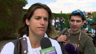 Amelie Mauresmo Live  Wimbledon interview [upl. by Gladdie]