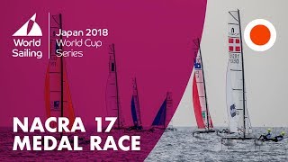 Nacra 17 Medal Race  World Cup Series Enoshima Japan 2018 [upl. by Schear334]