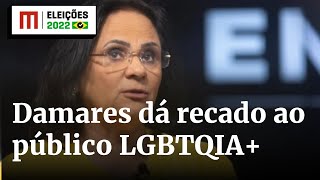 Eleita senadora Damares envia recado à comunidade LGBTQIA quotSerão protegidosquot [upl. by Nerreg]