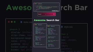 Awesome Search Bar Using HTML CSS htmlcoding coding borderradius keyframeanimation [upl. by Mattox]