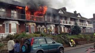 House on FIRE in DOVER KENT UK Barton Road [upl. by Ikkaj887]