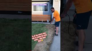 Lawn Care Hacks we did artificial turf in the backPaint job in the front lawncare DIY [upl. by Baerl]