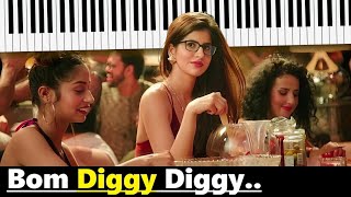 Bom Diggy Diggy Piano  Zack Knight  Jasmin Walia  Sonu Ke Titu Ki Sweety [upl. by Edwyna]