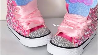 how to bling converse  how to bling shoes [upl. by Zoila]