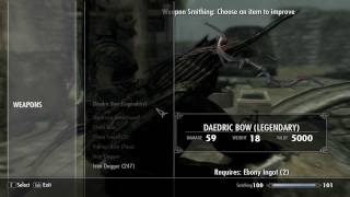 ★ Skyrim  How To Make Legendary Weapons And Armor Not Epic [upl. by Banky]