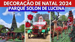 TEM NEVE ARTIFICIAL NA DECORAÇÃO DE NATAL DE JOÃO PESSOAPB NO PARQUE SOLON DE LUCENA [upl. by Jordanna]