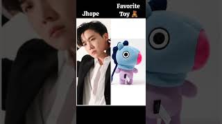 BTS members favourite toy 🧸 kpop rm jin jhope suga jimin v jungkook bts youtube ytshorts [upl. by Kantos]