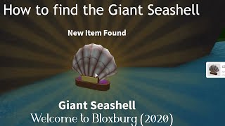 HOW TO FIND THE SECRET GIANT SEASHELL TROPHY  Welcome to Bloxburg Roblox  Working 2024 [upl. by Ettenil]