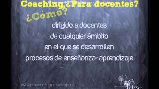 Procesos y Aprendizaje Coaching para docentes [upl. by Putnam18]