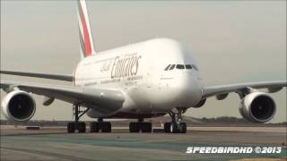 Emirates Airbus A380861 A6EEO Inaugural Flight to LAX [upl. by Oetomit237]