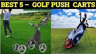 Top 5 Best Golf Push Carts 2023 [upl. by Lucita70]