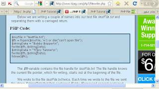 أساسياتphp الدرس17تابع التعامل مع الملفاتfreadfwrite [upl. by Fennelly]