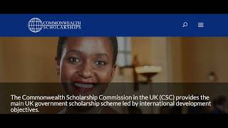 Commonwealth Scholarship Application Deadline 17 October 2023 [upl. by Carce225]