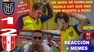 REACCIÓN ECUADOR VS PERU 12  ELIMINATORIAS QATAR 2022  FECHA 8  NUNCA HAY QUE SUBESTIMARLOS [upl. by Anattar]