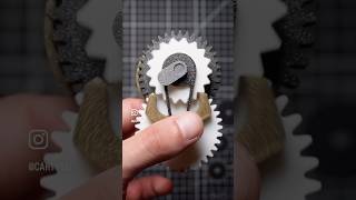 3D Printed WindUp Fidget Gear Toy by cartyski3d on Thangs ⚙️ [upl. by Adnaw]