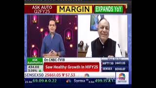 Mr Kuldip Singh Rathee Live Interview in CNBC TV18 on 30th October 2024 [upl. by Keir]