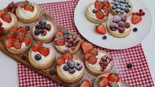 Tartelettes mit Mascarponecreme und Früchten  Meyveli ve Mascarpone Kremali Tart Tarifi [upl. by Assile611]